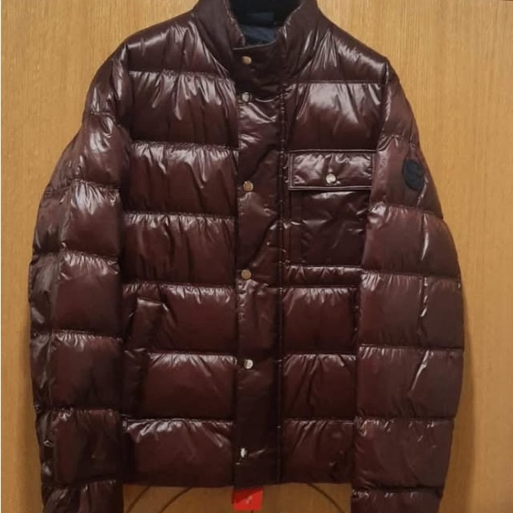 Carolina Herrera Men's Quilted Puffer Jacket in Dark Brown size L
